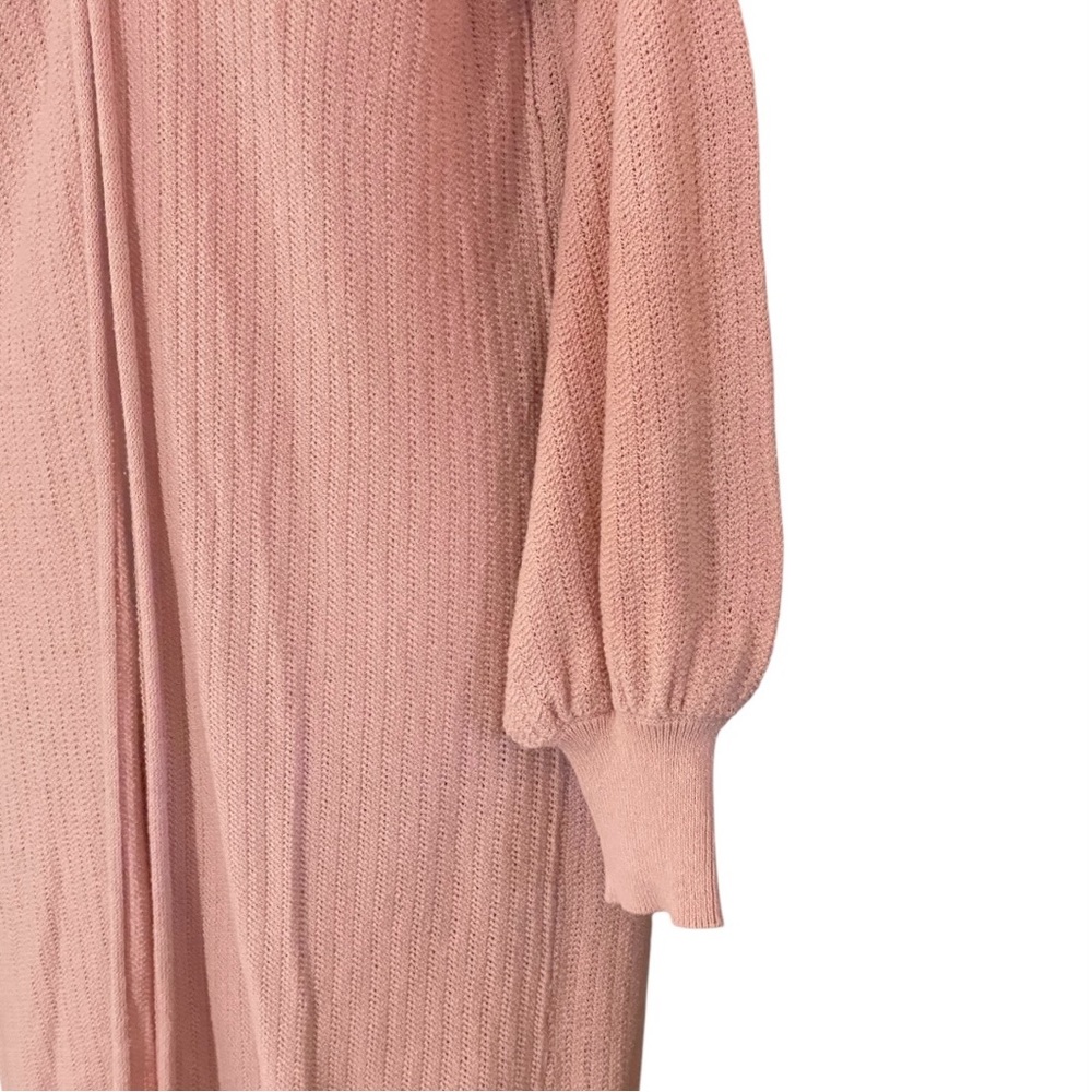 Wild Fable Pink Longline Duster Cardigan S Oversized Cotton Cottagecore Boho - Picture 6 of 9